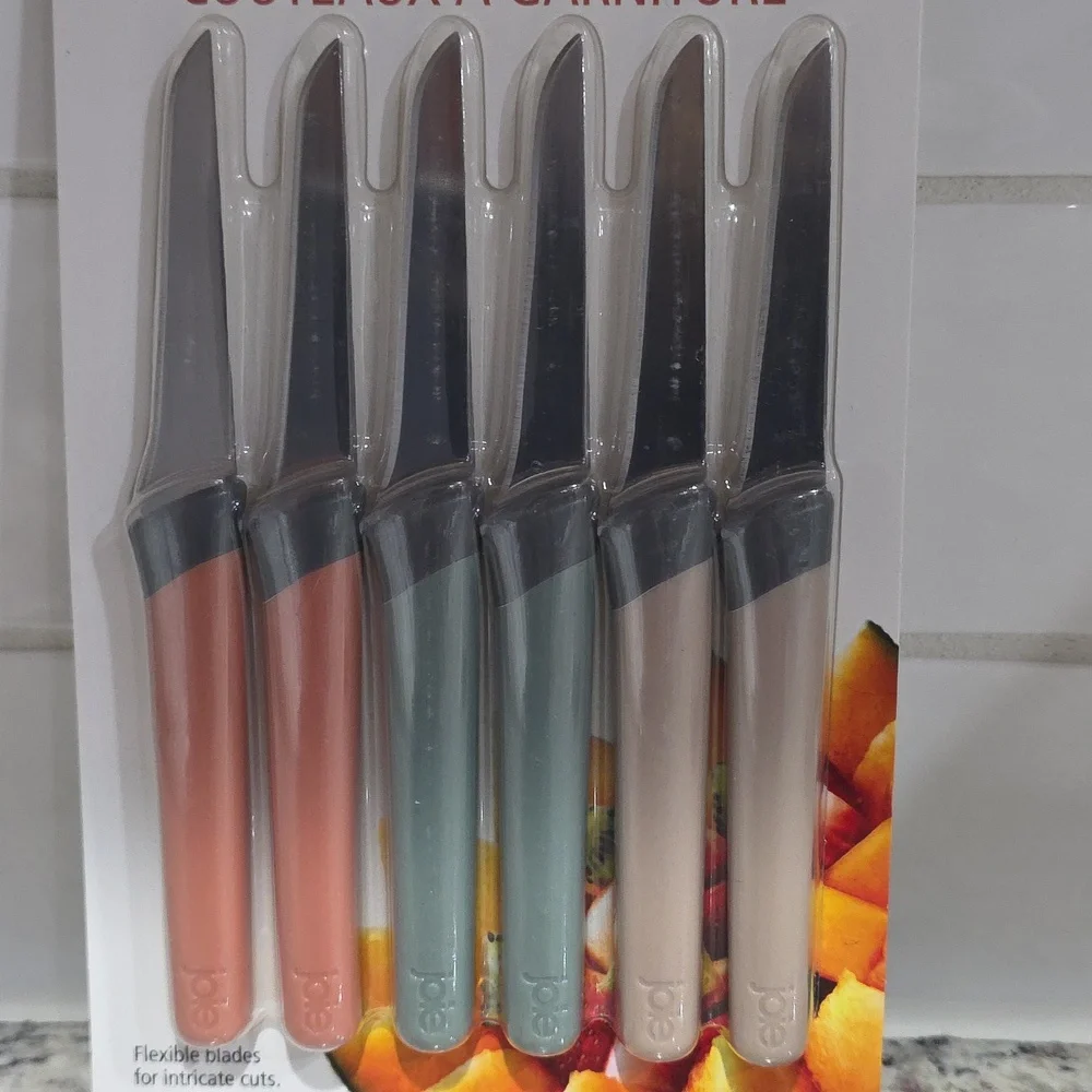 6 Pc Garnishing Knifes Set